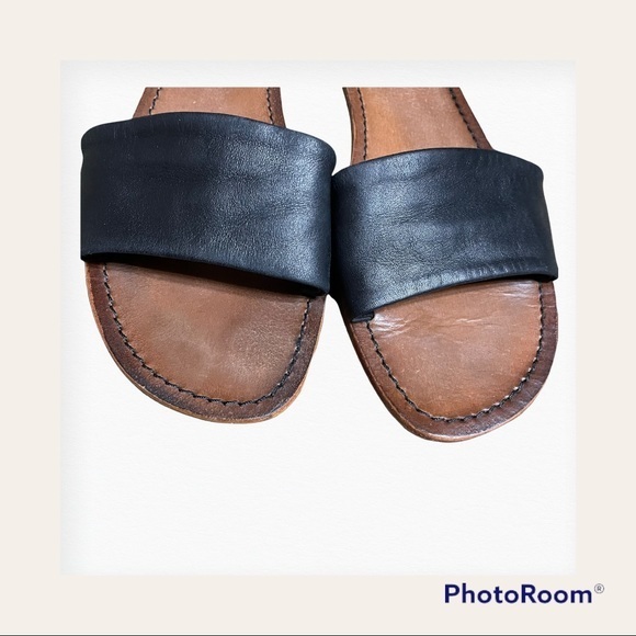 Matisse Graden Black Leather Slider Size 10 - Picture 5 of 6